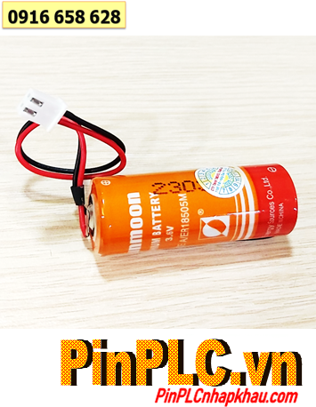 Sunmoon ER18505M; Pin nuôi nguồn Sunmoon ER18505M 3.6v 3200mAh chính hãng /Dây zắc cắm